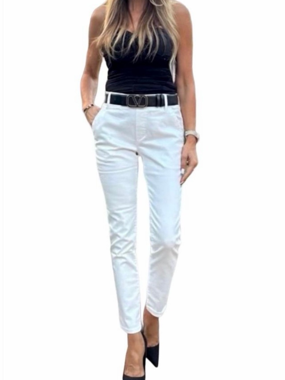 BEVY FLOG Dafna Pants Pearl Snake Size 25